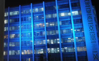 ‘Turn the world UN blue’: UN buildings in Ethiopia turn blue to mark UN Day