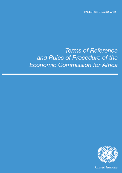 Terms of Reference and Rules of Procedure of the Economic Commission for Africa