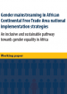 Gender mainstreaming in African Continental Free Trade Area national implementation strategies