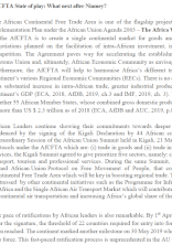 AfCFTA State of play: What next after Niamey? AfCFTA State of play: What next after Niamey?