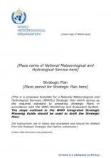 World Meteorological Organization - Strategic Plan Template