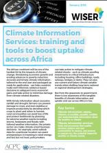 Climate Information Services: training and tools to boost uptake across Africa