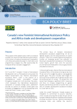 ECA Policy Brief - Canada’s new Feminist International Assistance Policy ECA Policy Brief - Canada’s new Feminist International Assistance Policy