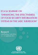 ECA-SA Seminar on “Enhancing the Effectiveness of Food Security Information Systems in the SADC Sub-Region” ECA-SA Seminar on “Enhancing the Effectiveness of Food Security Information Systems in the SADC Sub-Region”