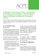 Future Risks and Opportunities for Africa from AR5 WGII FR