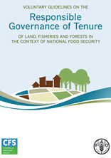 Voluntary Guidelines on the Responsible Governance of Tenure of Land, Fisheries and Forests in the Context of National Food Security Voluntary Guidelines on the Responsible Governance of Tenure of Land, Fisheries and Forests in the Context of National Food Security