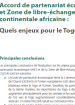 Accord de partenariat économique et Zone de libre-échange continentale africaine : Quels enjeux pour le Togo ? Accord de partenariat économique et Zone de libre-échange continentale africaine : Quels enjeux pour le Togo ?
