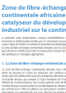 Zone de libre-échange continentale africaine : un catalyseur du développement industriel sur le continent Zone de libre-échange continentale africaine : un catalyseur du développement industriel sur le continent