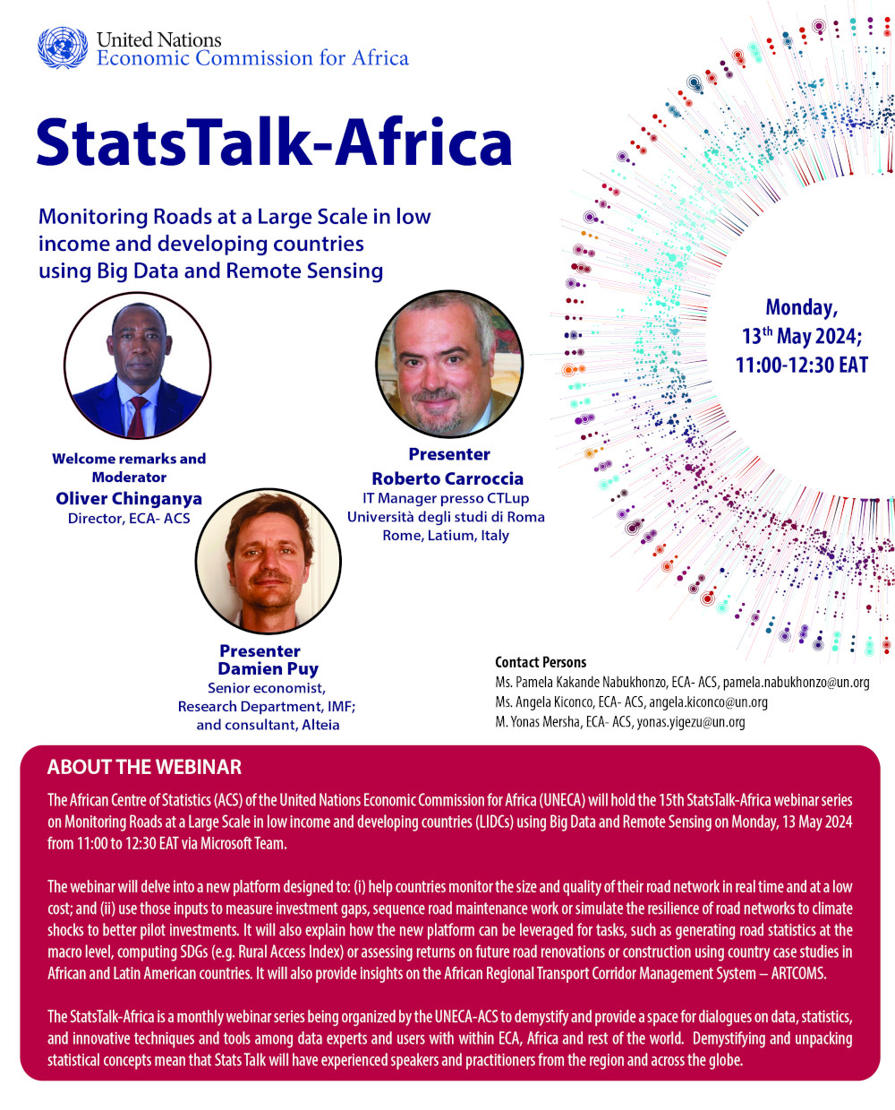 StatsTalk-Africa: Monitoring Roads at a Large Scale in low income and developing countries using Big Data and Remote Sensing