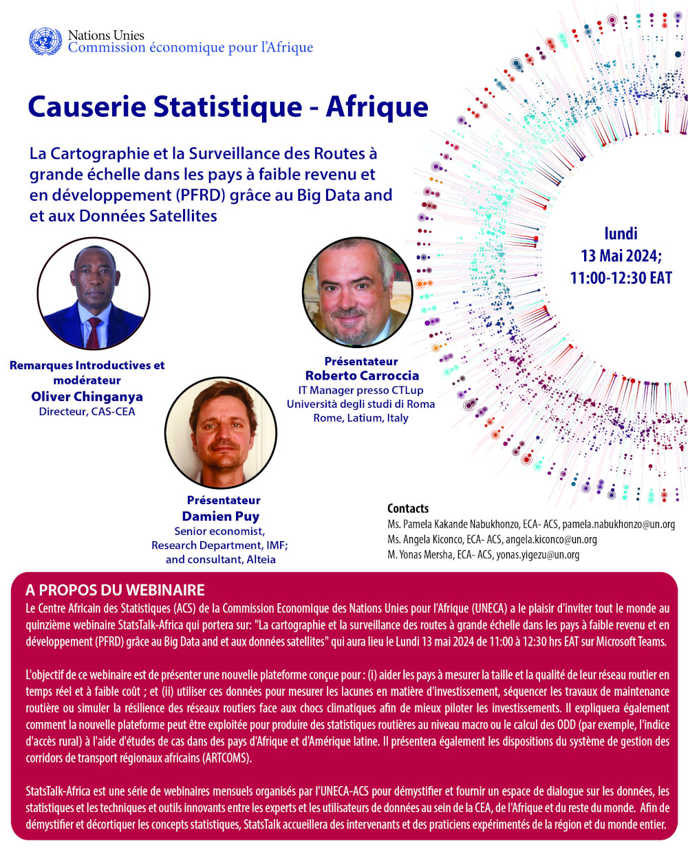 StatsTalk-Africa: La Cartographie et la Surveillance des Routes à grande échelle dans les pays à faible revenu et en développement (PFRD) grâce au Big Data and et aux Données Satellites