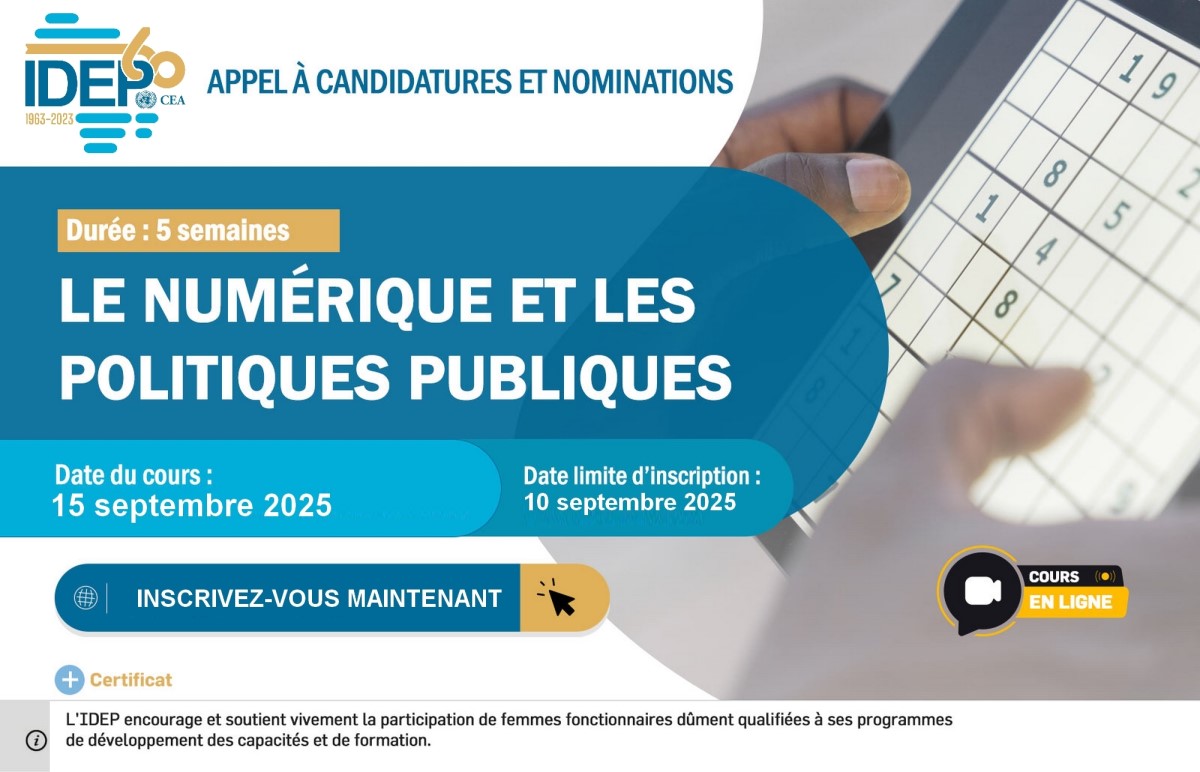 Le numérique et les politiques publiques - Appel à candidatures et nominations