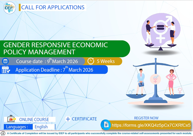 Gender Responsive Economic Policy Management