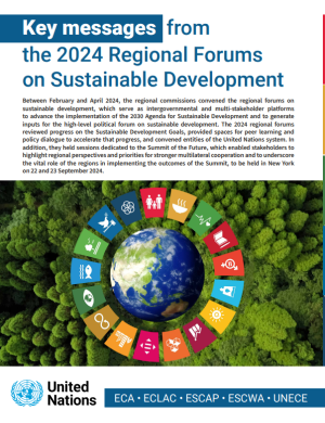 Key messages from the 2024 Regional Forums on Sustainable Development