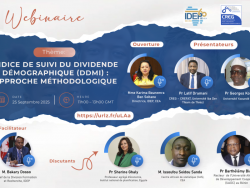 Webinaire - Indice de suivi du dividende démographique : Approche méthodologique