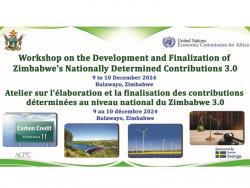 Workshop on the Development and Finalization of Nationally  Determined Contribution 3.0 of Zimbabwe