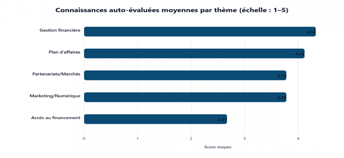 Figure 3: Évaluation des lacunes de connaissances — PME Libyennes