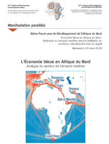 L’économie bleue en Afrique du Nord - Analyse du secteur de transport maritime