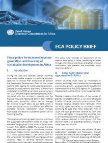 Fiscal policy for increased revenue generation and financing of sustainable development in Africa