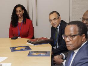 A conversation with the Executive Secretary at the Brookings Institution (Photo credit - Grant Ellis)