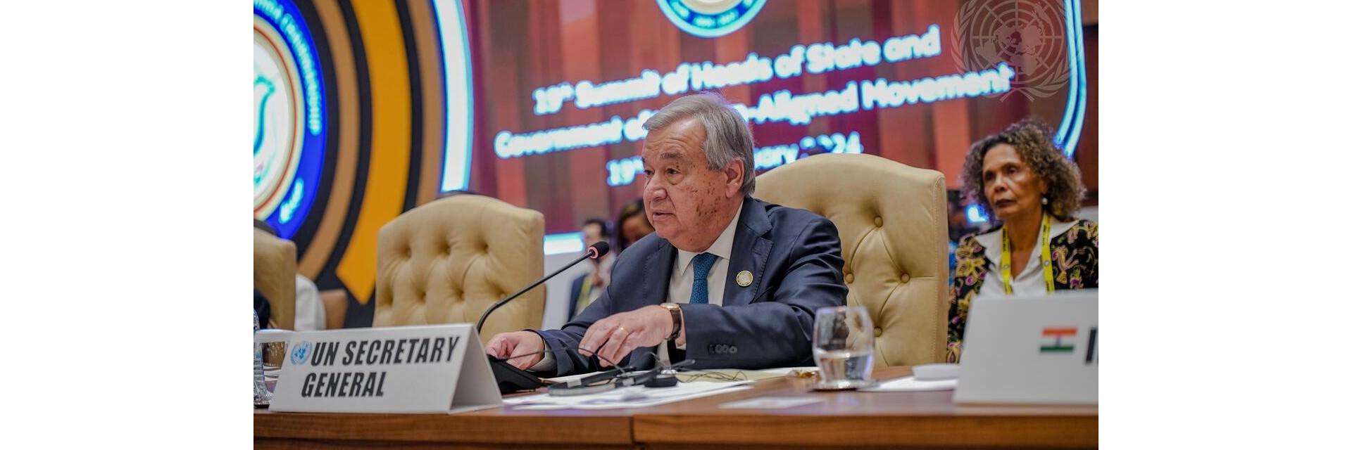 António Guterres exhorte le G-77 et la Chine à donner un élan à la réforme de la gouvernance mondiale