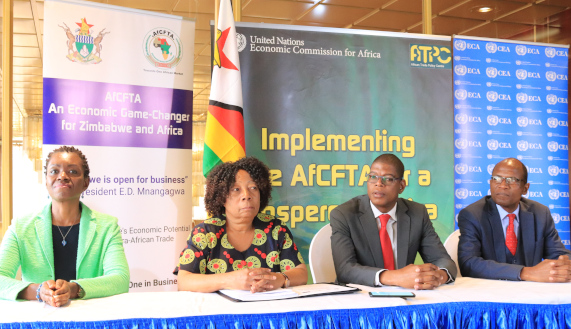 ECA and AUC pledge full support to Zimbabwe on AfCFTA implementation