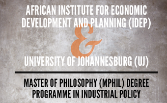Master of Philosophy (MPHIL) Degree Programme in Industrial Policy - Call for Applications and Nominations