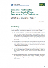 Economic Partnership Agreement and African Continental Free Trade Area: What is at stake for Togo?