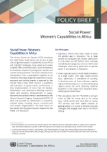 Social Power: Women’s Capabilities in Africa