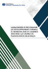 Harmoniser le programme de développement durable à l’horizon 2030 et l’agenda 2063 avec les cadres de planification en Afrique