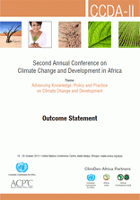 Deuxième conférence annuelle sur les changements climatiques et le développement en Afrique - Document Final