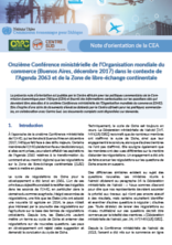 Onzième Conférence ministérielle de l’Organisation mondiale du commerce (Buenos Aires, décembre 2017) dans le contexte de l’Agenda 2063 et de la Zone de libre-échange continentale