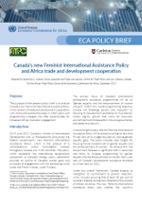 ECA Policy Brief - Canada’s new Feminist International Assistance Policy