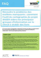 Résoudre le problème des maillons manquants : comment l’outil de cartographie du projet WISER aidera les principaux groupes d’information sur le climat à établir des liens