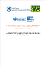 Recommendations from the Multi-Stakeholder Expert Workshop on a Potential Human Rights Impact Assessment (HRIA) of the CFTA