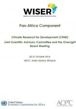 Climate Research for Development (CR4D) Joint Scientific Advisory Committee and the Oversight Board Meeting