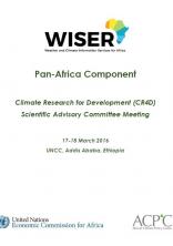 Climate Research for Development (CR4D) Scientific Advisory Committee Meeting