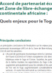 Accord de partenariat économique et Zone de libre-échange continentale africaine : Quels enjeux pour le Togo ?