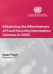 Enhancing the Effectiveness of Food Security Information Systems in SADC