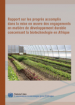 Rapport sur les progrès accomplis dans la mise en oeuvre des engagements en matière de développement durable concernant la biotechnologie en Afrique