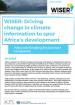WISER: Driving change in climate information to spur Africa’s development